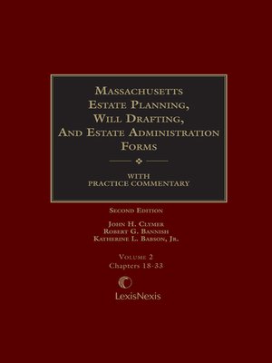cover image of Massachusetts Estate Planning, Will Drafting and Estate Administration Forms